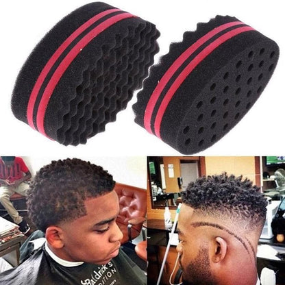 Wave-Shaped Sponge Hair Twist Brush