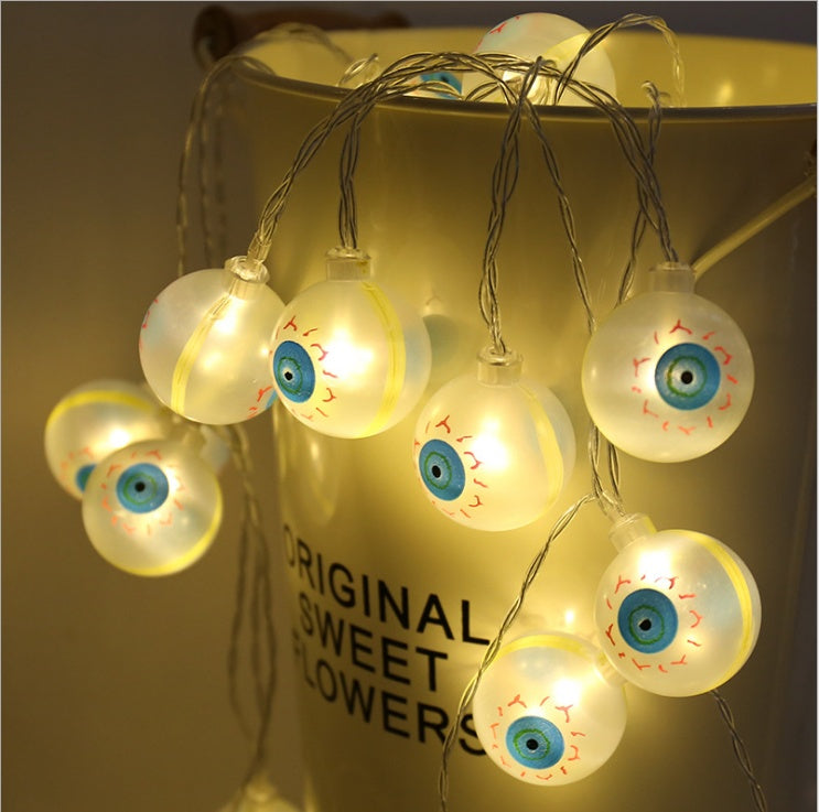 Halloween Decorations Light String Led Skeleton Lamp String Battery-powered Skull Bulb String Lights Patty Decor Light