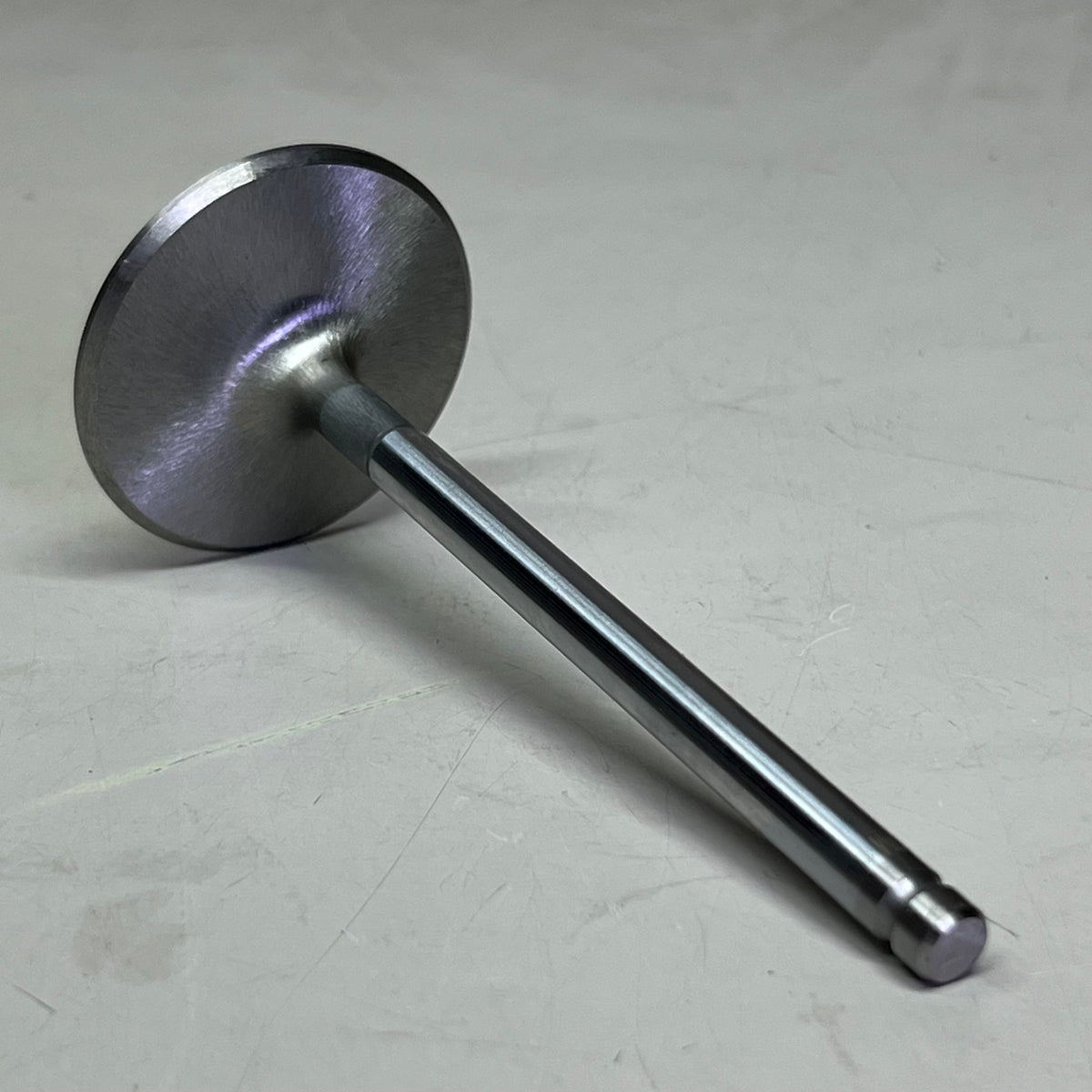 (Set of 4) Super Duty Steel Intake Valves 2.05+1.6", Silver 1016