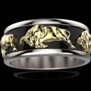 Wish Best-selling God Ox Ring Two-tone