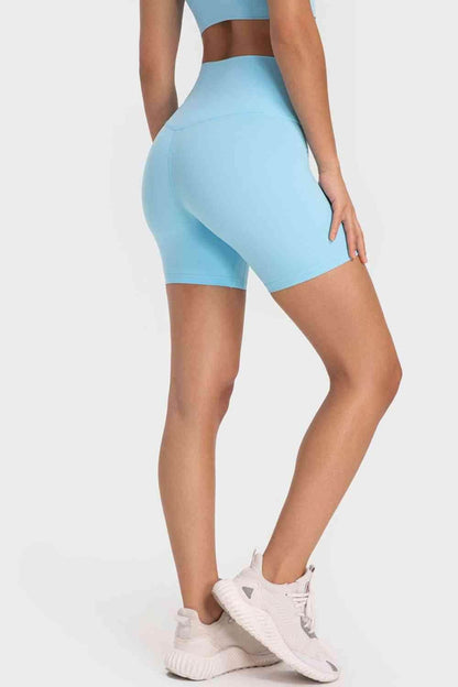 Millennia Staying Cozy Wide Waistband Biker Shorts For Comfort