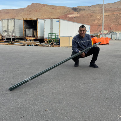 ZA@ 8ft Green Sign Post, Heavy Gauge 6T437 (Minor Scuffs)