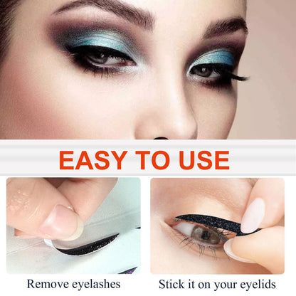 Eyeliner Stickers, Silver Light Makeup Eye Patch Party Nightclub Stage Silver Light Stage Double Eyelid Patch