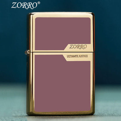 Titanium Color Block Kerosene Lighter Wire Drawing