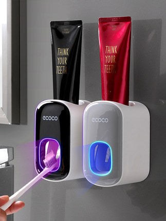 Wall Mounted Automatic Toothpaste Dispenser Set