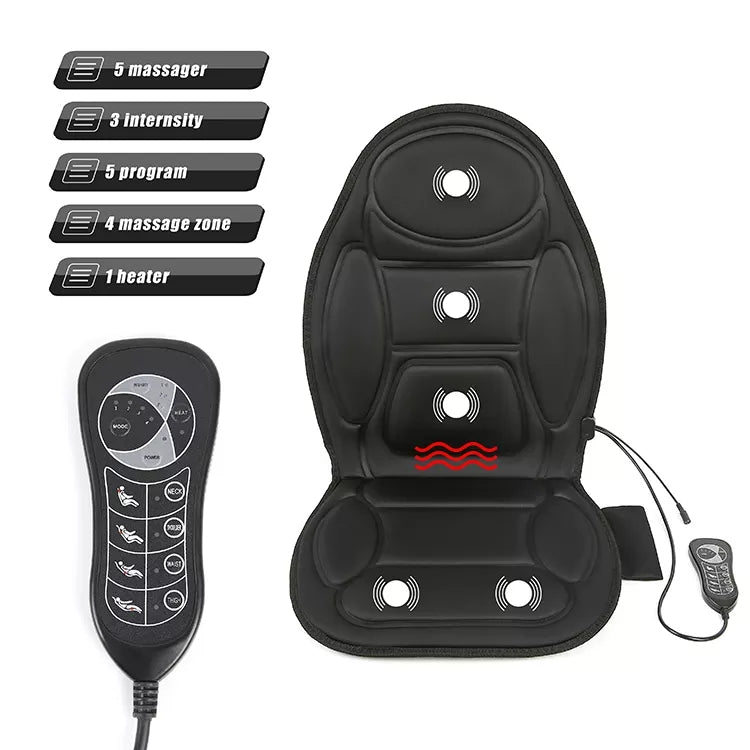 Multi-Function Whole Body Home Car Air Vibrator Shiatsu Electric Heating Massage Mattress Massage Seat Cushion