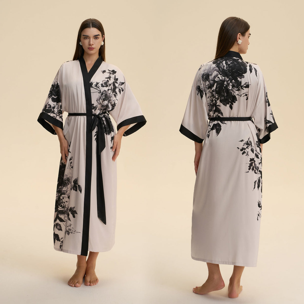 New Satin Plus Size Pajamas For Women Lightweight Loungewear Robe
