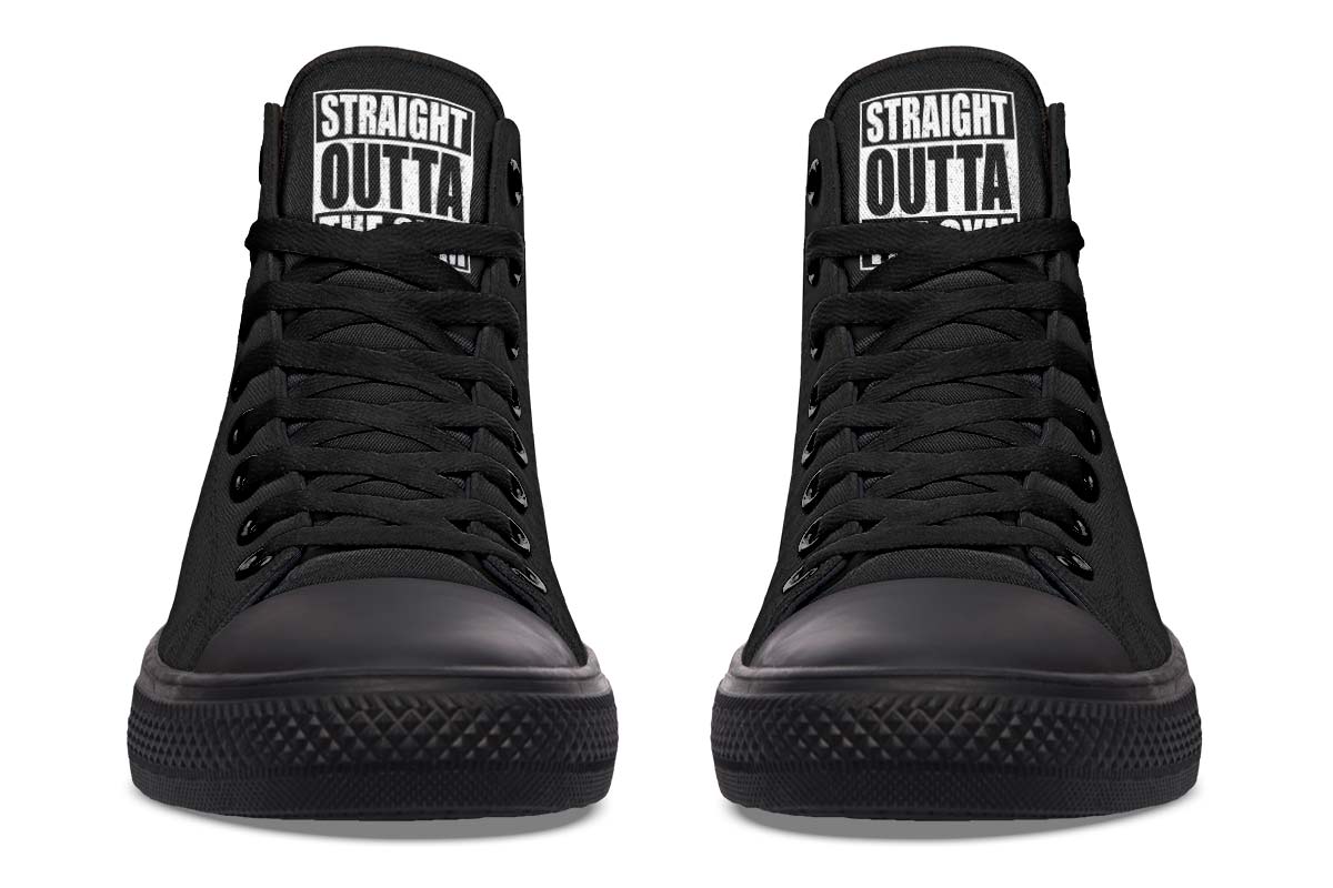 Printed Couple High-top Canvas Shoes