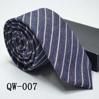 Men's Super Narrow Wool-like Elegant Tie