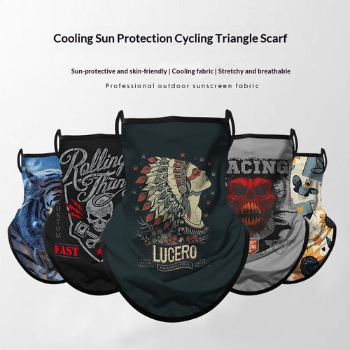 Motorcycle Riding Sun-Protective Face Mask Ear-Hanging Headscarf For Women