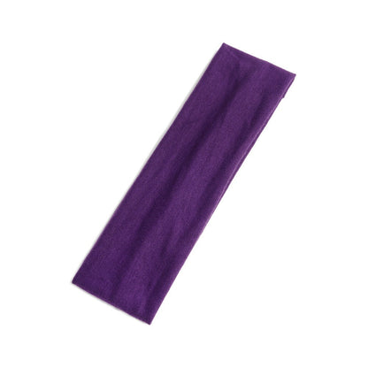 Simple Sports Headband Running Sports Anti Sweating Yoga Headband Unisex Solid Color Single Loop Headband