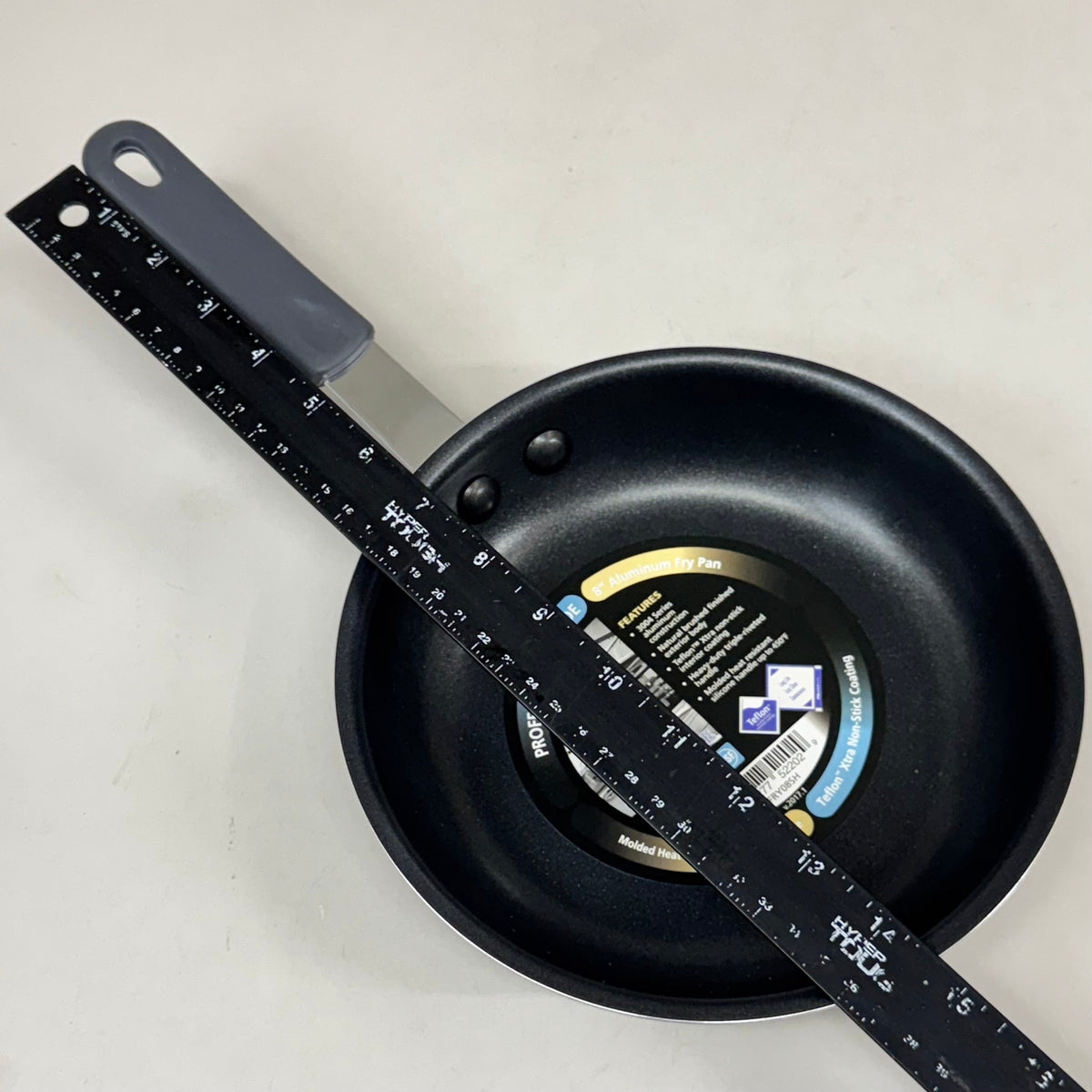CRESTWARE (2 PACK) Teflon Xtra Non-Stick Coating Fry Pan Black/Chrome FRY08SH