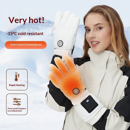 Intelligent Electric Heating Outdoor Skiing Gloves