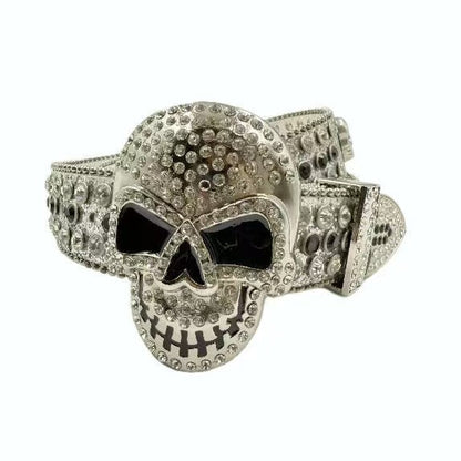 Halloween Subculture Skull Hip Hop Decoration Belt