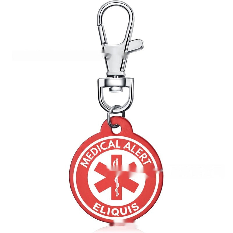 Personalized Aluminum Alloy Medical-Style Keychain