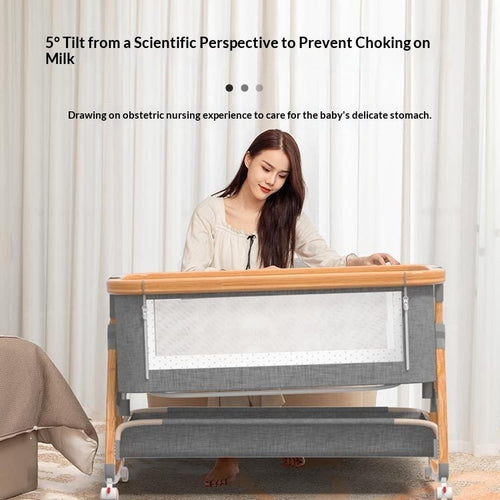 Aluminum Alloy Baby Crib Movable And Portable