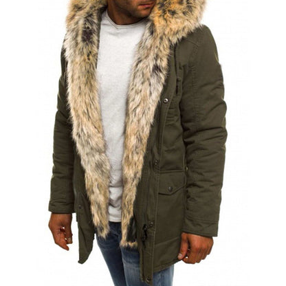 Fur collar cotton clothes