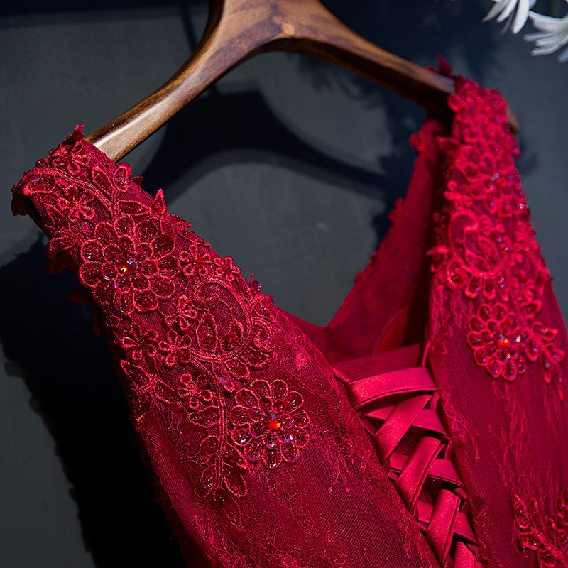 Short wedding evening dress