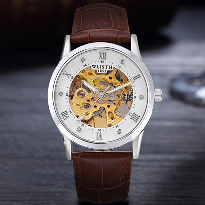 Stainless Steel Waterproof Business Automatic Mechanical Watch