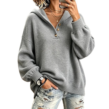 Women's Knitted New-Style Hooded Sweater