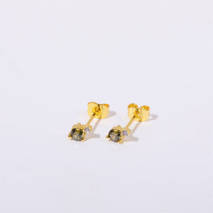 December Birthstone Zircon Earrings