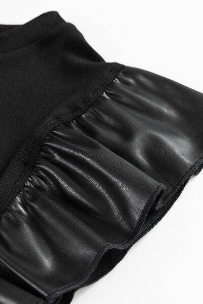Ruffled Round Neck Cap Sleeve Blouse for Women Stylish Wear