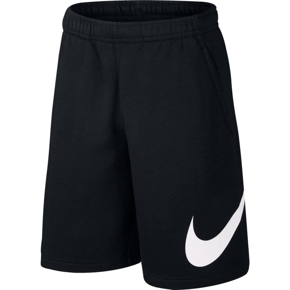Nike Mens Sportswear Club Short Basketball Graphic Black/White/White 2X-Large-T