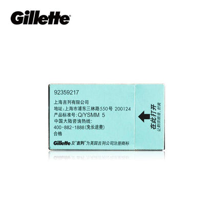 Gillette Super Blue Shaving Razor Blades For Men Stainless Steel double edge Shaver Blades (5 blades x 2 boxes)