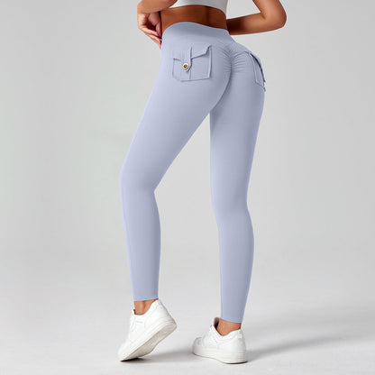Fitness Yoga Pants For Women High-waisted Butt-lifting Stretchy Form-fitting Workout Tights
