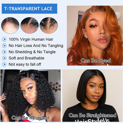 Women's Full Human Hair Wig Full Cap Wig