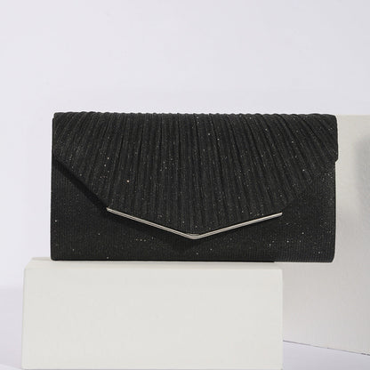 Vintage Womens Evening Clutch With Flap Pillow Bag Socialite Party Banquet Tote