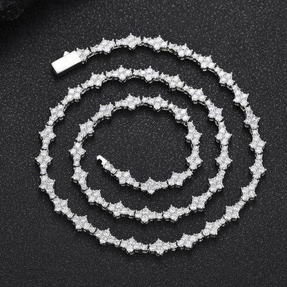Zircon Tennis Fashion Brand Ornament Full Diamond Necklace