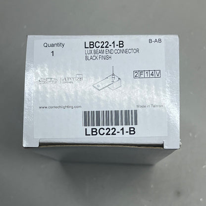 CONTECH (2 PACK) Leviton Lux Beam Connector Track System Black Finish LBC22-1-B