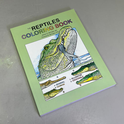 THE RETILES COLORING BOOK Science & Anatomy Paperback Coloring Activity Book