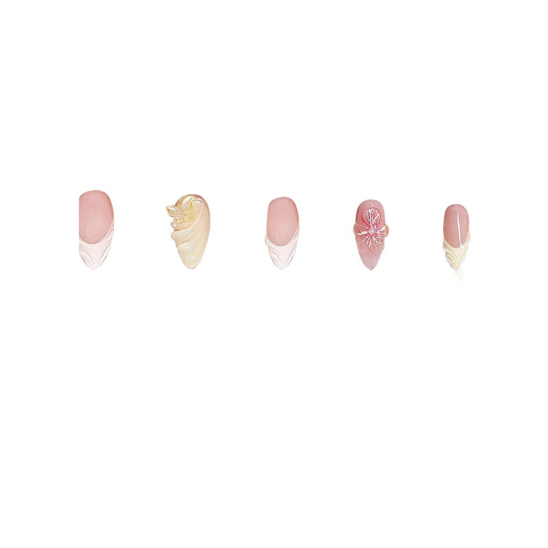 3D Almond-shaped Wearable Nails