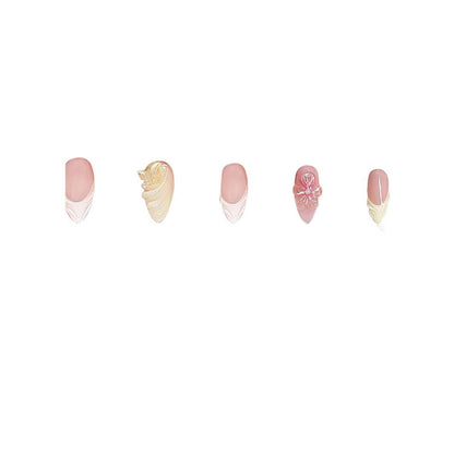 3D Almond-shaped Wearable Nails