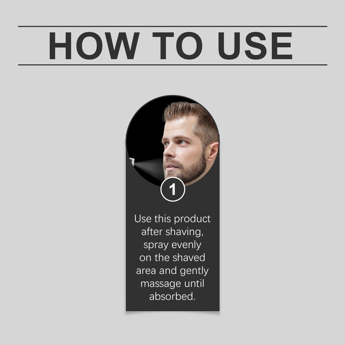 After Shave Spray Men's Beard Care Soothing Moisturizing Cool Skin Care Spray