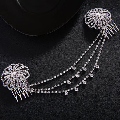 Retro Disc Hair Comb Wedding Dress Accessories