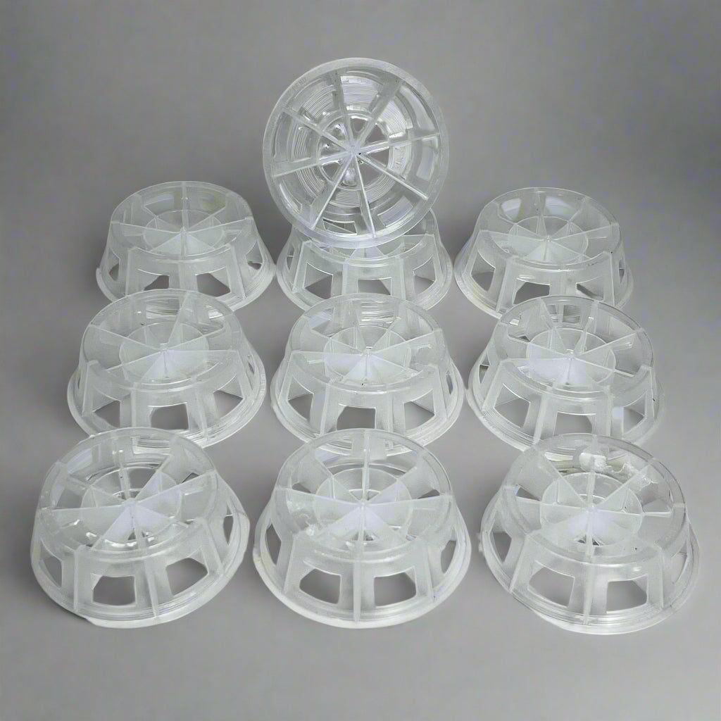 ZA@ Pallet of 2A Insulated Runner Plastic Random Packing Cascade Ring Sz 3" D X 1" H White