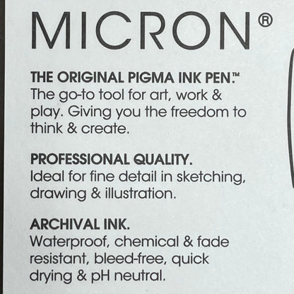 SAKURA (18-PACK) Pigma Micron Pens 0.25mm, 0.35mm, 0.45mm Black 50066