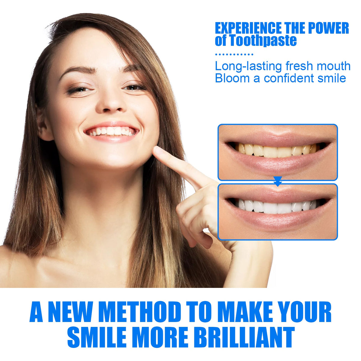 Fruity White Toothpaste Series, Clean Tooth Stains Fresh Breath White Tooth Care Toothpaste