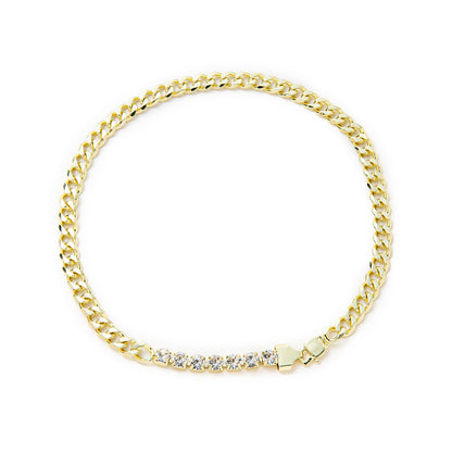 Double-diamond Double-layer Chain Bracelet
