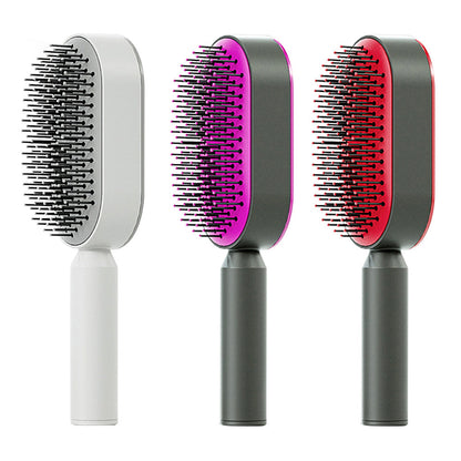 Self Cleaning Hair Brush One-key Airbag Massage