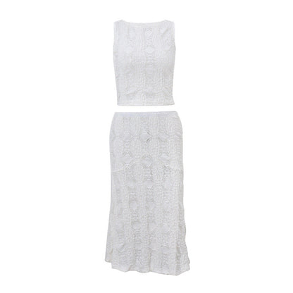 Ripped Temperament Skirt Fashion Suit Women