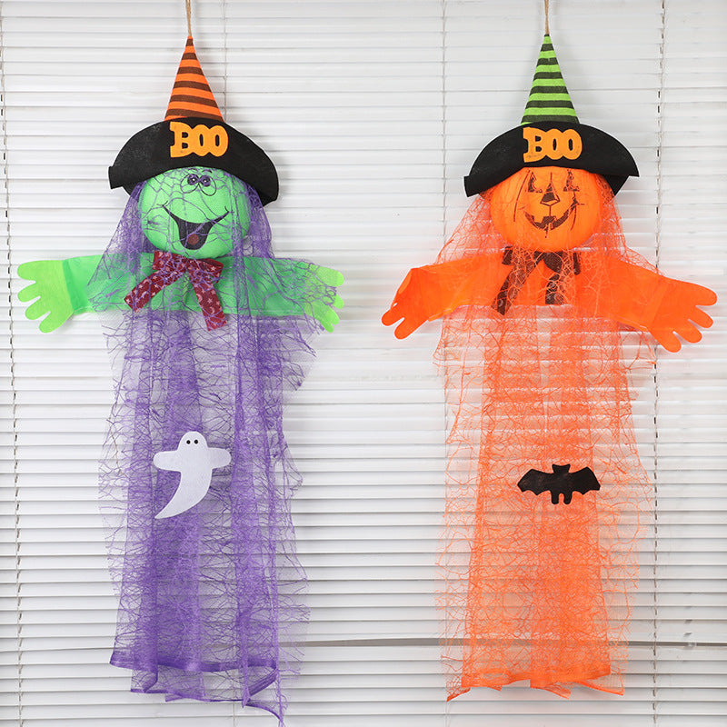 Halloween Decorations Yarn Foam Pumpkin Ghost Pendant