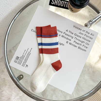 Embroidered Socks For Children With Double Stitches