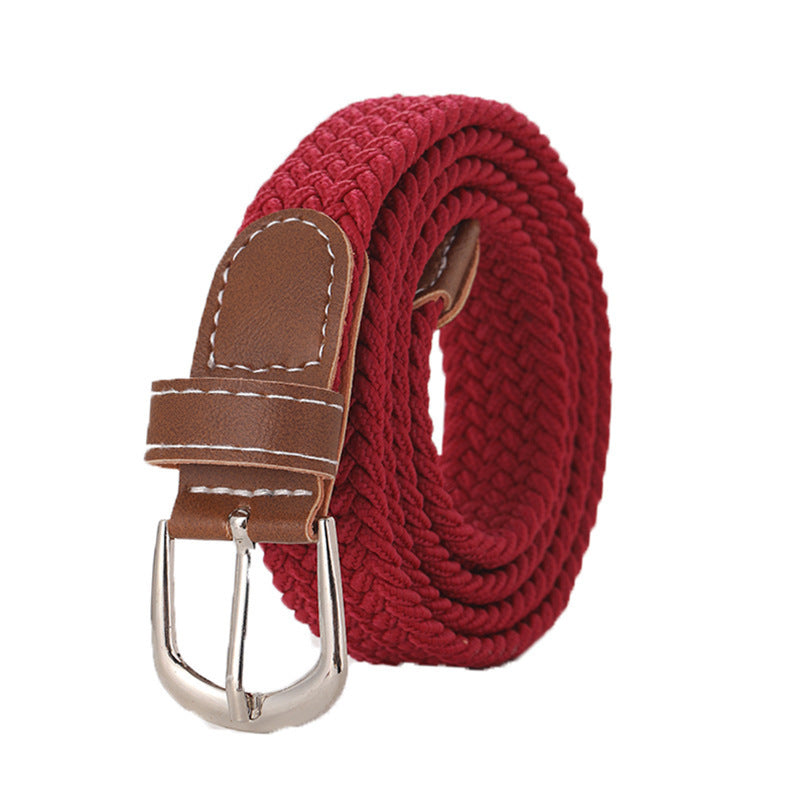 Stretchy Seamless Woven Denim Canvas Belt