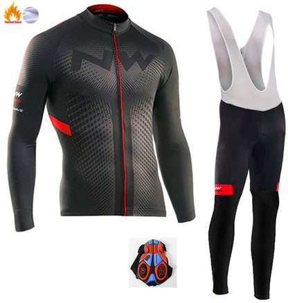 Cycling jersey long sleeve suit