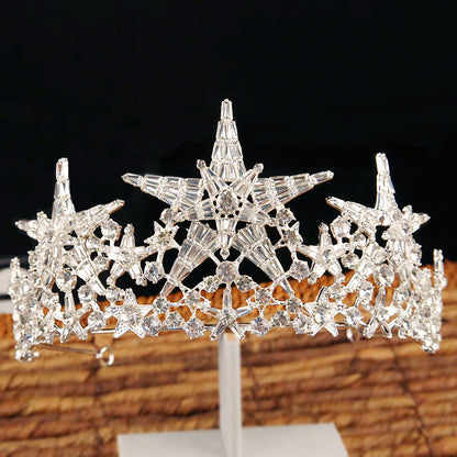 Bridal Wedding Crystal Crown Wedding Dress Birthday Shoot Accessories