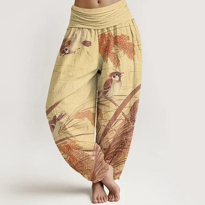 Women's Cotton Direct-print Springsummer Trousers